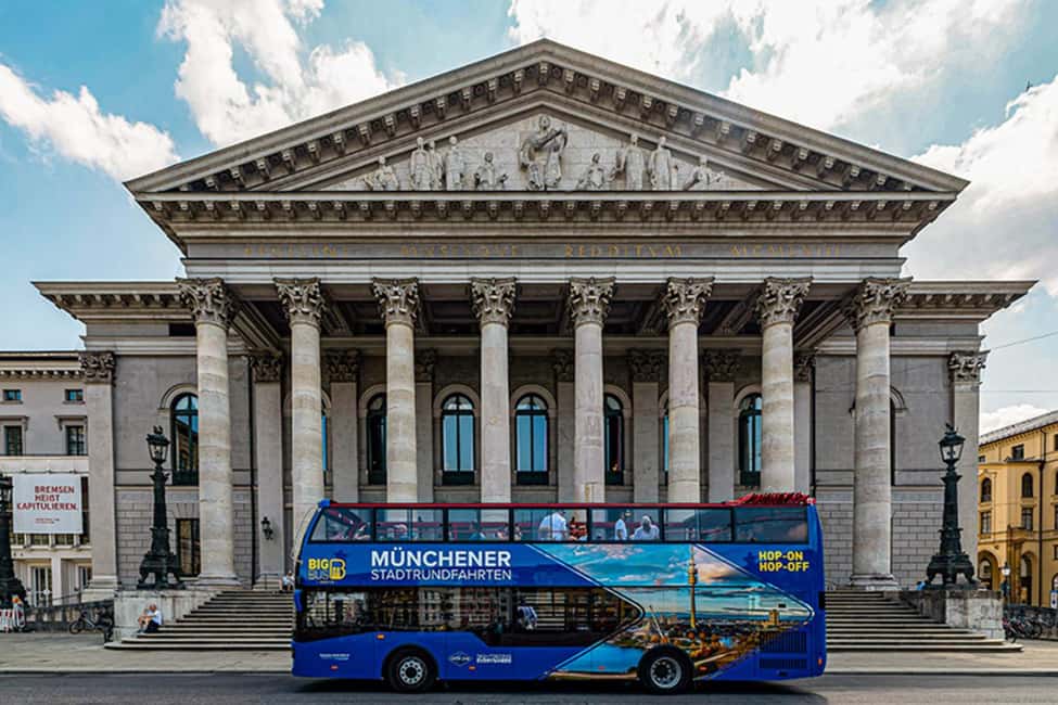 Munich: Big Bus Hop-On Hop-Off Sightseeing Bus Tour - Entering Munich via Karlsplatz and Odeonsplatz streets