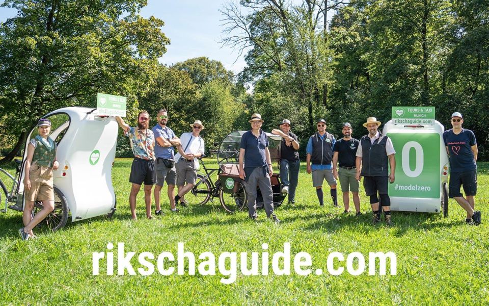 Munich: Old Town and English Garden Rickshaw Tour - Old Town on a Comfortable E-Rickshaw Ride